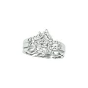 Kp White Gold Cz Solitare Ring Kp White Gold Cz Solitare Ring