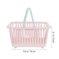 thumbnail image 2 of SHISUYAN 3pcs Small Plastic Baskets Handheld Shopping Baskets Sundries Storage Baskets, 2 of 8