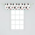 thumbnail image 2 of Ambesonne Contemporary Window Valance, Grunge Murky Effects, 54" X 12", Charcoal Grey Pink White, 2 of 3