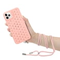 thumbnail image 4 of JTCASES for iPhone 14 Case with Adjustable Lanyard Strap, Soft Silicone Shockproof Magnetic Protective Bumper Back Cover with Kickstand for iPhone 14 6.1" 2022, Pink, 4 of 6