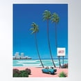 thumbnail image 2 of Hiroshi Nagai Vaporwave Poster Wall Art, Modern Wall Decor For Living Room Bedroom, 8x12 UNFRAMED, 2 of 3