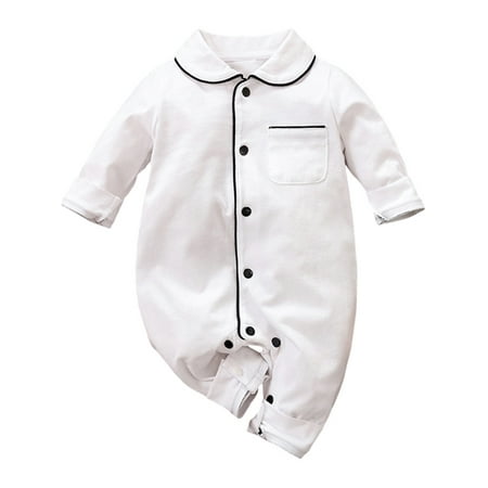 

Newborn Baby Boy Girl Clothes Home Rompers Jumpsuits One Piece Bodysuit for Infants