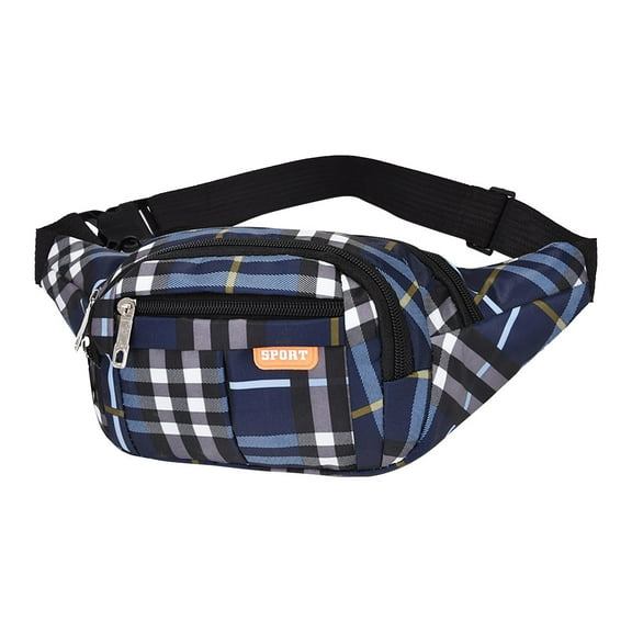 Miogawg Large Fanny Packs, Adjustable Belt Casual Bag, Water Resistant Waist Bag For Outdoor Running Cycling Sports Travel Hiking Camping Fishing, Fashionable Crossbody Belt Bags