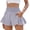 Light Gray #035, variant on Quick Dry Biker Shorts Women High Waisted Athletic Running Shorts Elastic Summer Ruffles Flowy Sweatshort with Pockets, S