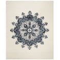 thumbnail image 2 of Safavieh Dip Dye Jasmyn Floral Wool Area Rug, Ivory/Blue, 8' x 10', 2 of 10