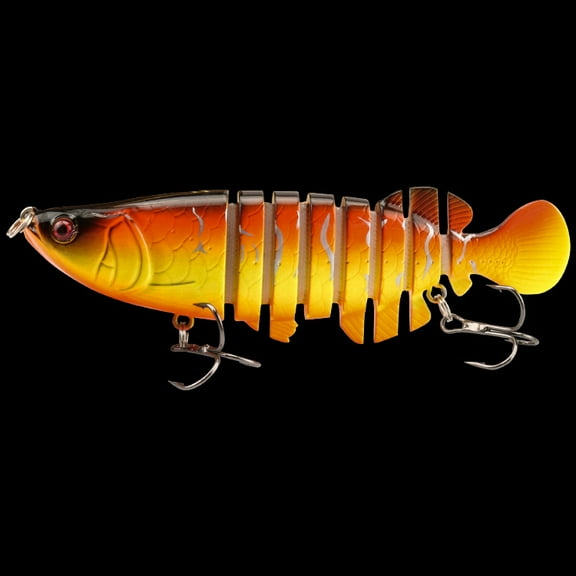 2PC Fishing Lures Jigs 18g Dragon Fish Multi-section Fish Eight-section Plastic Hard Imitation Fake Bait Fishing Gear