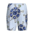 thumbnail image 4 of Picia Turtle with Blue Stones Pajama Shorts for Men, Men's Pajama Bottoms, Sleepwear,Short Pajama Pants-X-Large, 4 of 9