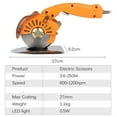 thumbnail image 5 of Industrial Electric Scissors Handheld Round Blade Cutting Cloth Machine Silent Electric Round Knife ,For Comfortable Grip, 5 of 5