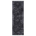 thumbnail image 4 of Garvee 2'x6' Runner Rug Vintage Distressed Runners Floral Rugs Non-Slip Bedsides Rug for Laundry Room Kitchen Hallway, Black, 4 of 7