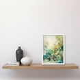 thumbnail image 2 of Wild Plant Flora in Teal Blue and Orange Modern Watercolour Painting Artwork Framed Wall Art Print A4, 2 of 4