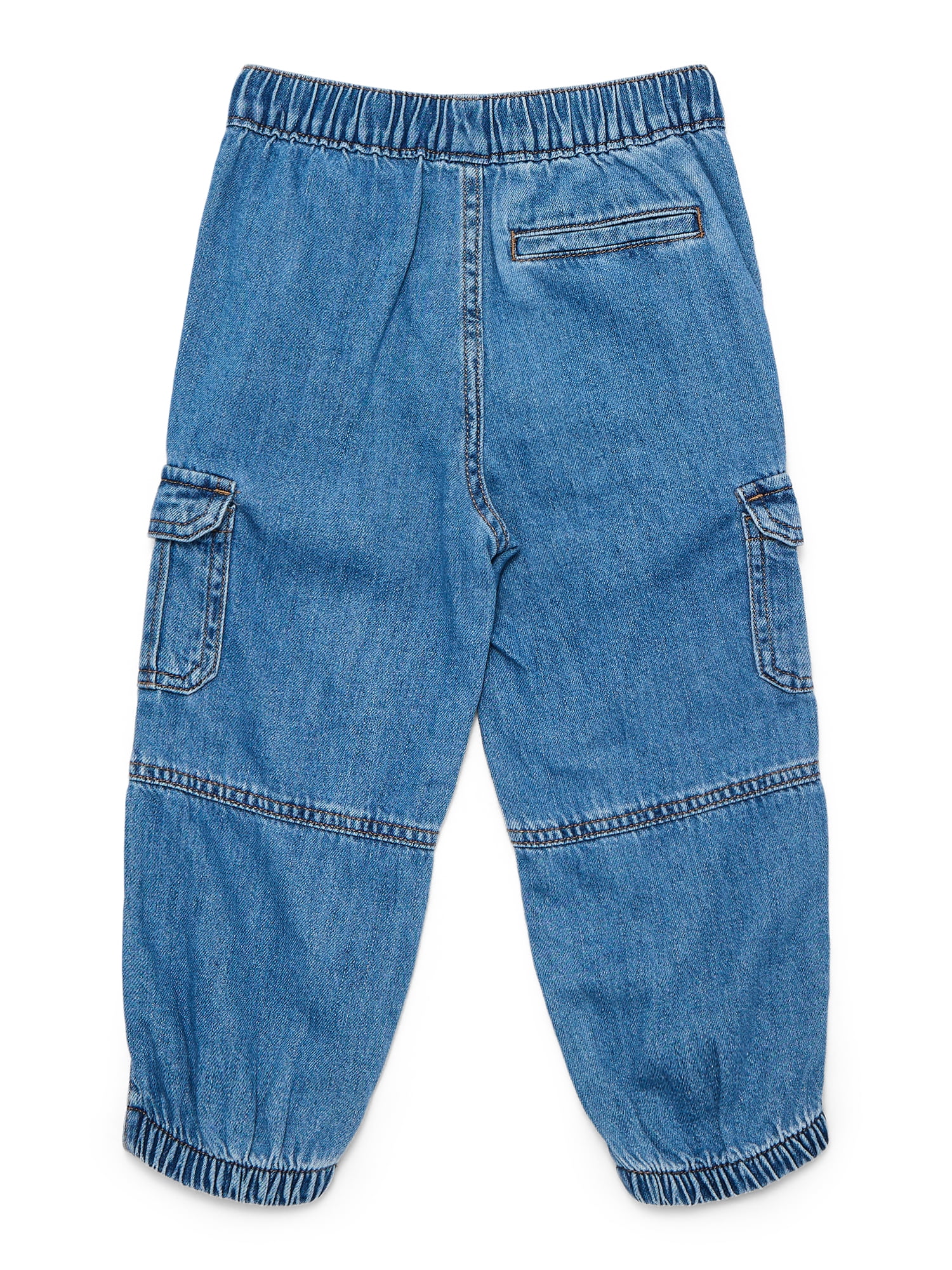 Wonder Nation Baby and Toddler Boys Cotton Cargo Jogger Pants, Sizes 12M-5T