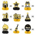 thumbnail image 2 of Decoración de panal de abeja de cumpleaños de oro negro Decoración de fiesta Decoración de panal de abeja de un año Decoración de panal de abeja de 70 años Decoración de panal de abeja de 80 años, 2 of 6