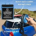 thumbnail image 6 of Surfboard Tie Down Straps for Roof Rack, Extra Long (15ft) & Wide (1.5"), No-Scratch Silicone Buckles, Surfboard Straps for Roof Rack, Ideal to Secure a Paddle Board Kayak Canoe SUP on a Car, 6 of 8