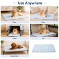 thumbnail image 6 of Summer Pet Cooling Pad Non- Ice Silk Sleeping Cushion Machine Washable Portable Mat for Cats Dogs 28.7x20.9 Inch, 6 of 7