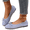 Sky Blue, variant on YOUYEDIAN Loafers for Women Fashion Bowtie Deco Round Toe Casual Slip On Low Heel Flats Versatile Comfy Outdoor Shoes