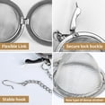 thumbnail image 3 of Fidqiog 4 Pcs Tea Infuser, Stainless Steel Tea Steeper with Strainer Fine Mesh, Tea Strainer for Hot Iced Brewing, Durable Tea Ball Infusers for Mugs Pots, Easy-Clean Strainer Fine Mesh, 3 of 6