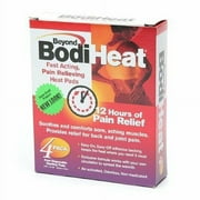 Beyond Bodi Heat Fast Acting Pain Reliever Heat Pads Odorless, 4 ct, 2-Pack