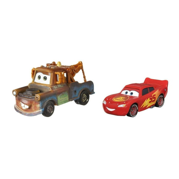 Packs de 2 véhicules Lightning McQueen & Mater aux meilleures scènes du film Cars 3 de Disney•Pixar
