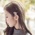 thumbnail image 3 of Ruanlalo Elegant Leaves Hollow Out Hairpin Slide Clip Women Fashion Accessory Decor Silver, 3 of 6