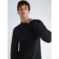 thumbnail image 4 of Free Assembly Men's Roll Neck Cotton Sweater with Long Sleeves, Midweight, Sizes XS-3XLT, 4 of 6