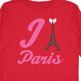 thumbnail image 4 of Inktastic I Love Paris Eiffel Tower Girls Long Sleeve Toddler T-Shirt, 4 of 5
