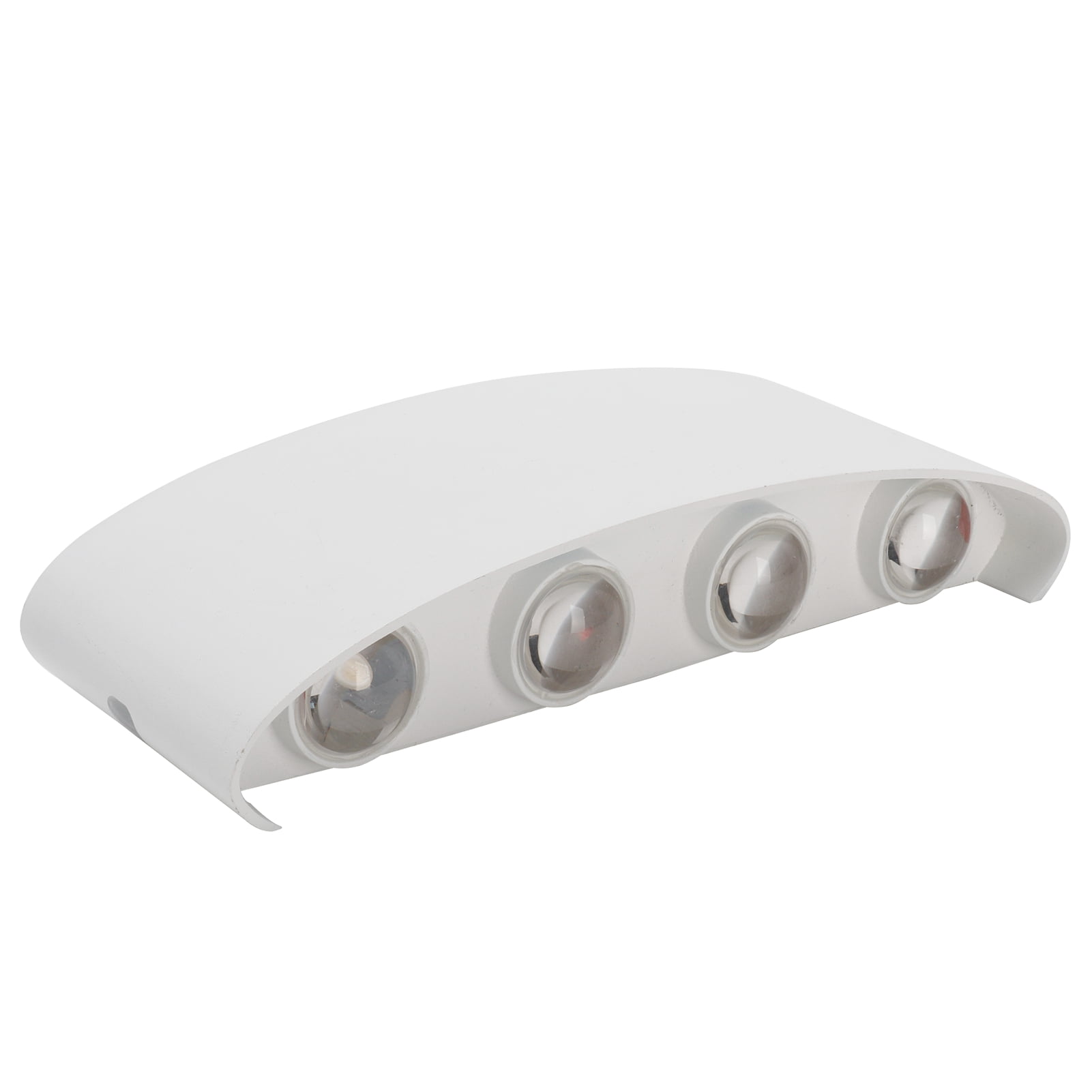 NFTIGB 8LED 8W Wall Sconce Waterproof Outdoor Wall Light Fixture, Warm Light 2000lm, White Aluminum Alloy Garden Patio Porch Corridor Exterior Decoration Lamp, AC85-265V (8.7 inches / 22.2 cm)