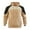Khaki, variant on TANYSU Men's Casual Loose Colorblocked Hooded Sweatshirt Comfort Male Pullover Long Sleeve Tops Sports Athletic Dailywear
