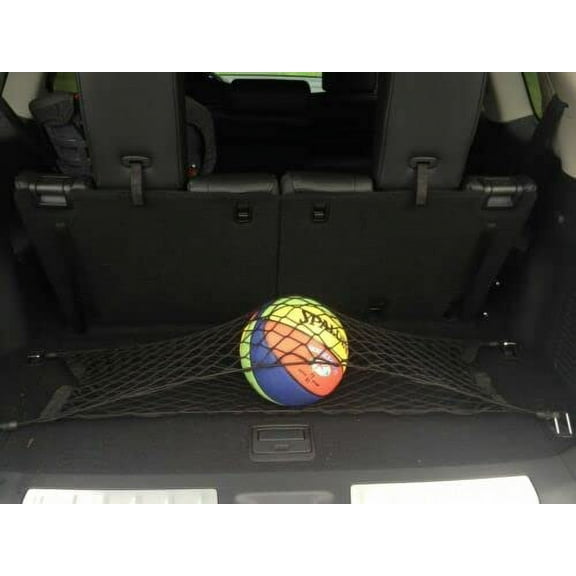 EACCESSORIES EA Trunk Organizer Cargo Net for Nissan Pathfinder 2013-2020 – Floor Style Cargo Net for SUV – Premium Mesh Car Organizer Vehicle Carrier Storage – Compatible with Nissan Pathfinder