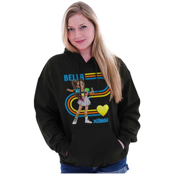 XOMG POP Heart Bella Love Cartoon Women Plus Size Hoodie Brisco Brands 2X