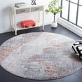 thumbnail image 2 of SAFAVIEH Invista Einri Abstract Area Rug, Grey/Light Grey, 6'7" x 6'7" Round, 2 of 8