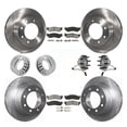 thumbnail image 1 of Transit Auto Front Rear Wheel Hub Bearings Assembly Disc Brake Rotors and Semi-Metallic Pads Shoes Kit (10Pc) for Car Dodge Ram 1500 2500 - Left Right Side (Driver Passenger) KBB-131192, 1 of 2