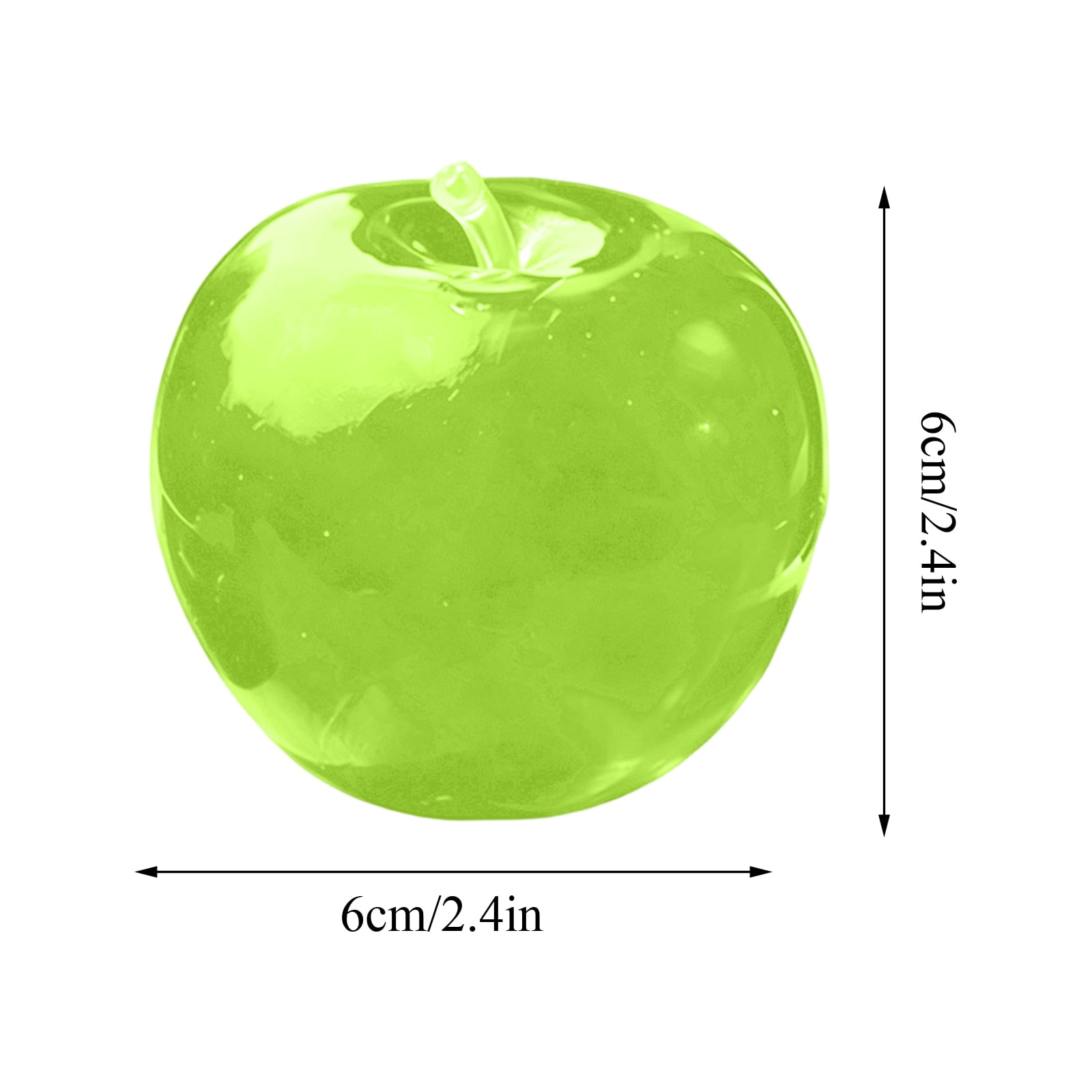 Apple Squeeze Toys, Stress Relief Fruit Toy, Slow Rebound Clear Fruit Fidget Toy Pressure Relief Soft Stress Ball Pinch Sensory Toy