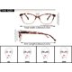 thumbnail image 3 of Gafas de lectura OLOMEE para mujer y mujer con aumento de 0,75, paquete de 4, 3 of 7