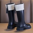 thumbnail image 6 of Tkrady Girls Boots Autumn Winter New Casual Cute Sparkly Fashion Zipper Long Boots, Sizes 4-11 Years, 6 of 7
