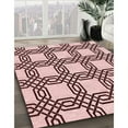 thumbnail image 2 of Ahgly Company Indoor Square Patterned Brown Red Area Rugs, 8' Square, 2 of 6