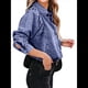 thumbnail image 2 of Camisa Vaquera para Mujer, Chaqueta Vaquera, Camisas Abotonadas de Moda de Otoño, Blusas de Larga Azul S, 2 of 10