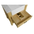 thumbnail image 3 of Charlotte 30" Farmhouse Bathroom Vanity with Driftwood Cabinet and Carrara Marble Top, 3 of 7