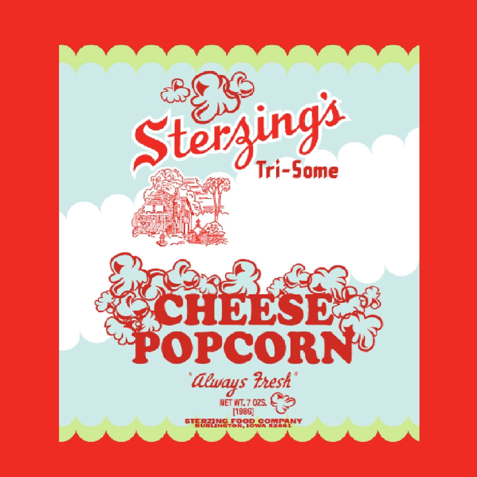Sterzing's Cheddar Cheese Popcorn, 7 oz Bag - Gluten Free