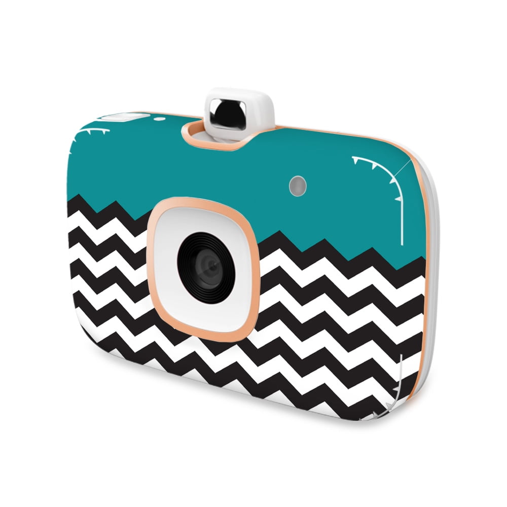 Skin Decal Wrap for HP Sprocket 2in1 Photo Printer sticker Teal Chevron