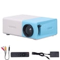 thumbnail image 1 of Miniproyector 1080P HD con altavoz incorporado, tamaño pequeño, imagen de reflexión difusa, proyector portátil para juegos, películas, enchufe estadounidense de 100 a 240 V, 1 of 15