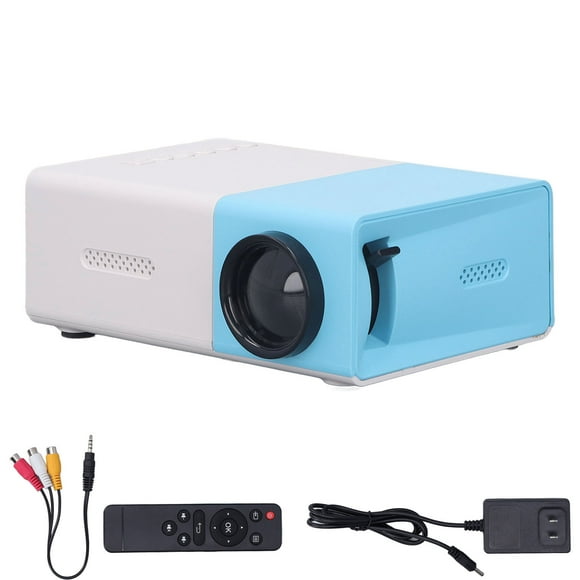 Miniproyector 1080P HD con altavoz incorporado, tamaño pequeño, imagen de reflexión difusa, proyector portátil para juegos, películas, enchufe estadounidense de 100 a 240 V