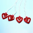 thumbnail image 3 of Clearance EGNMCR Valentine Day Decor 10 LEDs Heart Lights String Lights Battery Operated Valentines Decorations for The Home Kids Bedroom Christmas Mother's Day(Red White) Gifts For Women/Men/Mom, 3 of 8