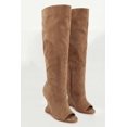 thumbnail image 2 of Women's Peep Toe Over The Knee Wedge Boots, 2 of 6