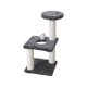 thumbnail image 2 of Árbol rascador moderno para gatos con poste de sisal integrado, diseño que ahorra espacio, estructura metálica plegable, base de madera de 2 niveles, ideal para el dormitorio.,Wsvlmg, 2 of 9