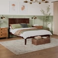 thumbnail image 1 of Madison Queen Solid Wood Platform Bed in Walnut, 1 of 18