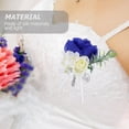 thumbnail image 3 of Masteelf Royal Blue Corsage and Boutonniere Set for Wedding Party Decoration Silk Multi Color with Pin 2.5 Inch, 3 of 8