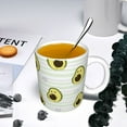 thumbnail image 5 of Yiaed Avocado of a Hear Print Ceramics Coffee,Large Handle Design,Extra Large Tea and Coffee Cup for Office and Home Mugs, 5 of 6