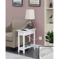 thumbnail image 2 of Pemberly Row Flip-Top End Table with Charging Station in White Wood Finish, 2 of 9