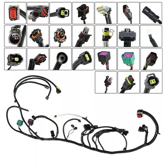 For 2005-2007 Ford Super Duty Diesel Engine Wiring Harness 6.0L 5C3Z-12B637-BA OE：5C3Z-12B637-BA