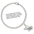 thumbnail image 2 of Delight Jewelry Silver-tone Large Good Luck Heart - Silver-tone Clip on Charm with Mini Year 2025, 2 of 4